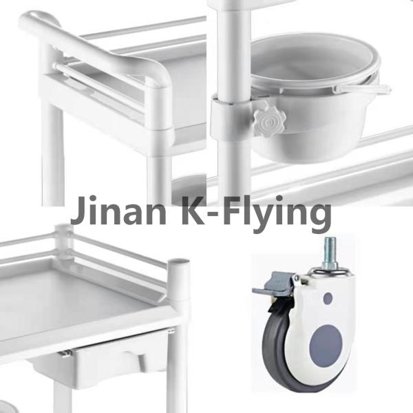 Вагонетка пластиковой портативной обработки ухода больницы медицинская