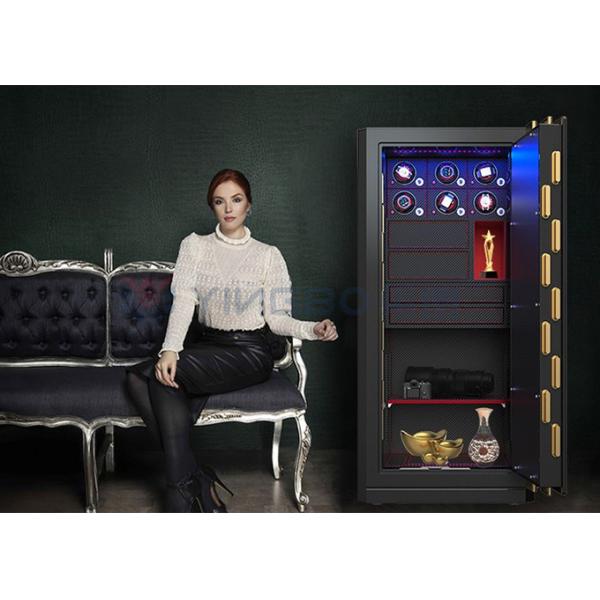 H1280mm Jewelry Box Safe Biometric Fingerprint Lock Watch Winder Safe