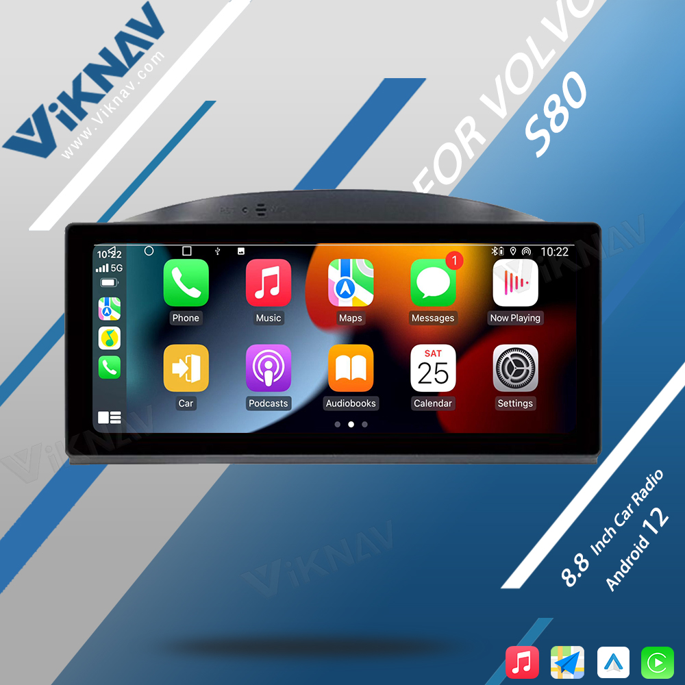 2012 2013 2014 2015 Авторадио Volvo S80 Радио Android 8,8 дюймовый ЖК-головной блок