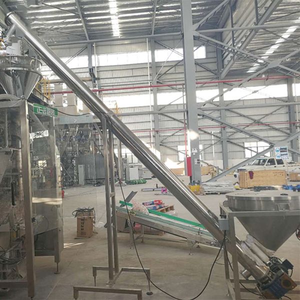 Custom stainless steel screw feeder bucket elevator conveys powder and granular materials, suitable for mining, feed, grain, petroleum, and construction industries