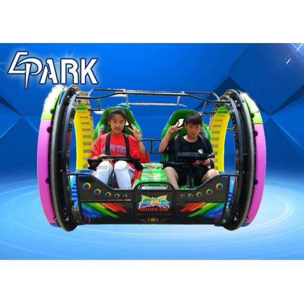 48V / 20A Rolling Car Game Machine With Seats In Playground And Amusement Center