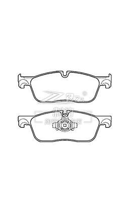 2015 Land Rover Discovery Brake Pads Sport Ceramic Brake Pad D1838 , LR072681