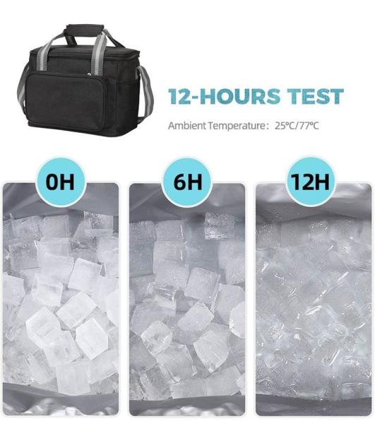 Portable Thermal Cooler Bag Picnic Food Beverage Drink Fresh Keeping Organizer Insulated Lunch Box