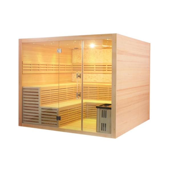 Indoor Dry Steam Sauna Room Full Body Detox Sauna Cabin With Stove Heater