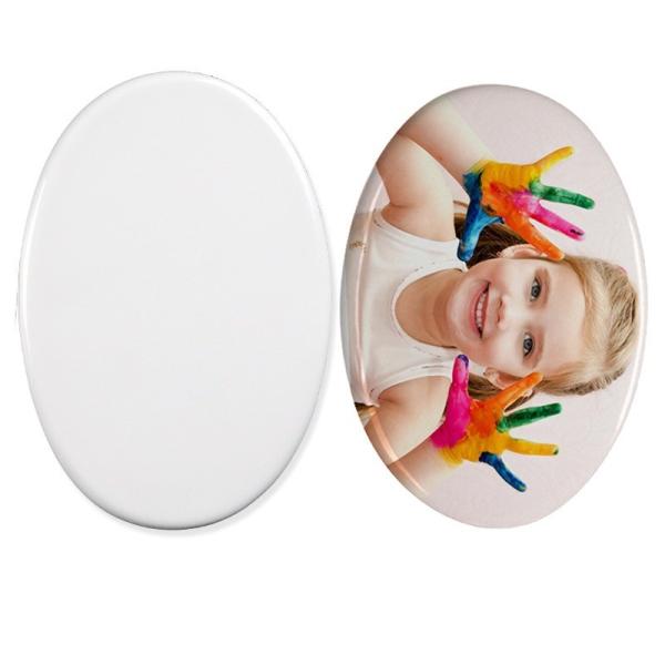 Oval Shape Sublimation Ceramic Tile Blanks DIY Projects Various Size