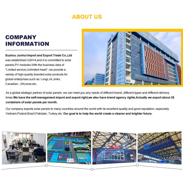 2nd Hand Jinko 60 Cell 245w 3bb Polycrystalline PV Modules