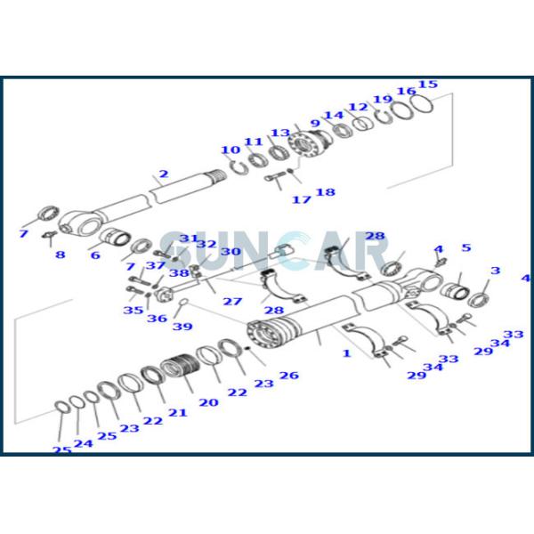 707-99-67110 набор обслуживания цилиндра 7079967110 рук приспосабливает KOMATSU PC300-5 PC300LC-5 PC310-5 PC310LC-5 PC300-6 PC300LC-6 PC35
