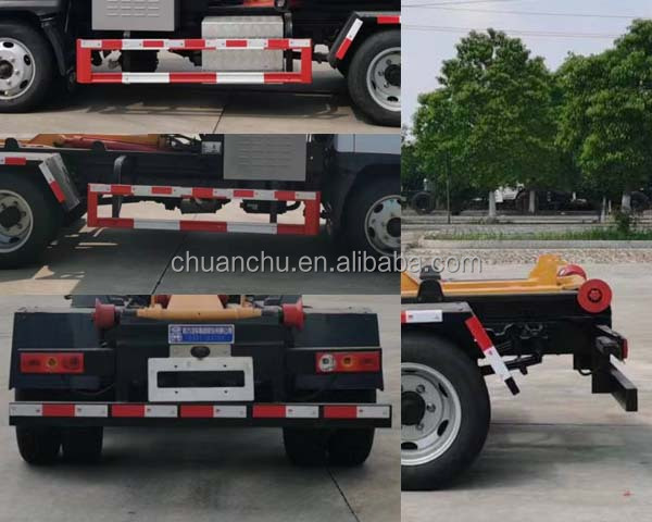 Pure Electric Self-Handling Garbage Truck with Hook Lift and Compactor Container Energy Type