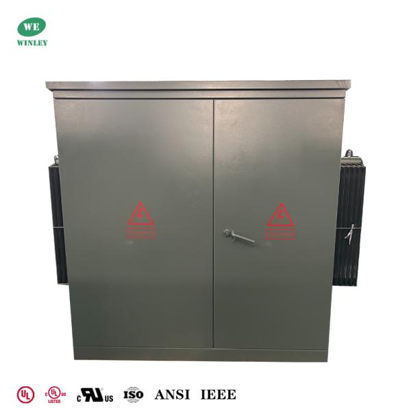 UL Listed 2.5 MVA Three Phase Pad Mounted Transformer 2500KVA Oil-Immersed 12470V To 400V ANSI/IEEE Standards