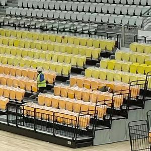 Durable Fixed Stadium Sports Seats with 5 Years Warranty and 45cm Width for Comfortable Stadium Seating