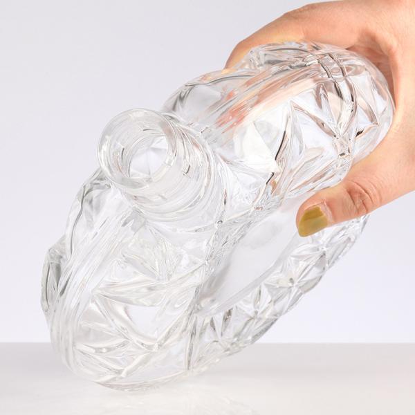Forma única Vidro Vazio Botella de Vodka Botella de Whiskey 375ml 500ml 700ml para Liquor Direct