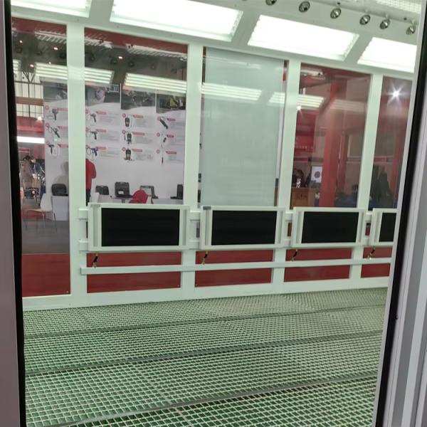 Movable Exhaust Fan Automotive Paint Room With Infrared Lighting Heating