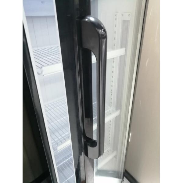 Коммерческий вентилятор охлаждения стеклянная дверь напитки дисплей вертикальный охладитель напитки холодильник