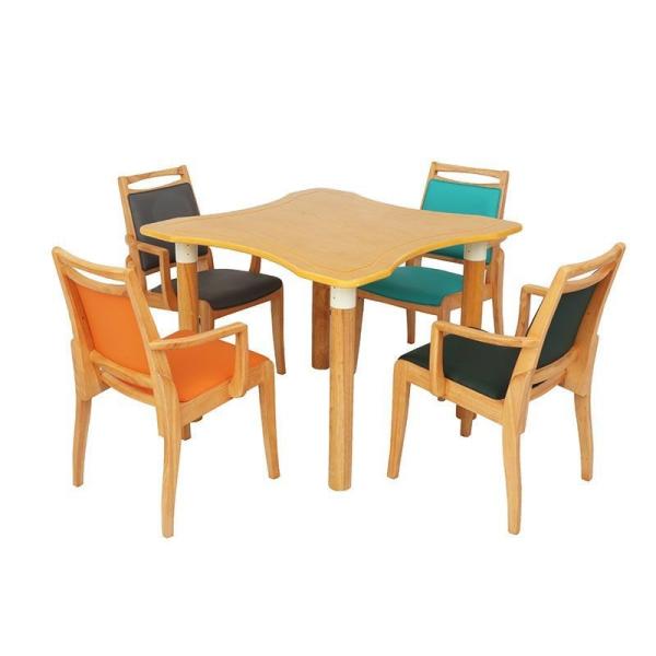 Design moderne Tableau en bois massif en bois pour la réhabilitation à domicile Panneau à manger brun