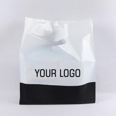 Sacos de plástico do punho do laço do polietileno biodegradáveis para o vestuário