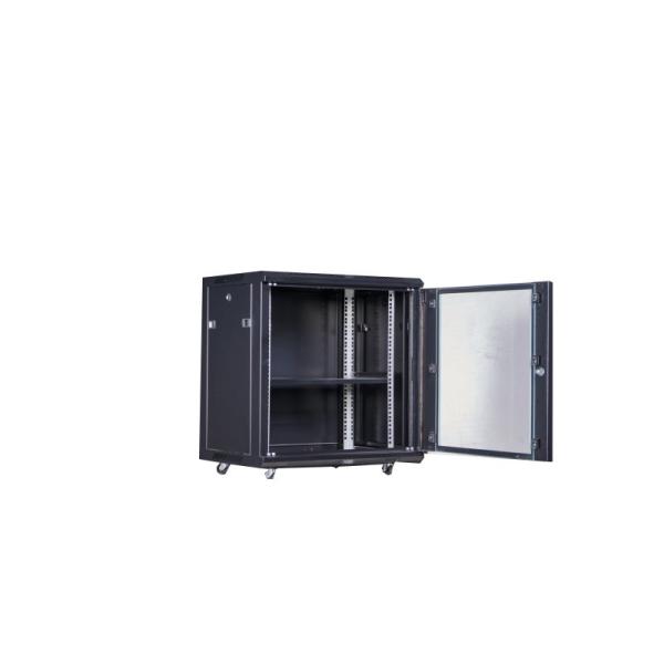 12U Surface Finish Degreasing Picking Phosphating Powder Coated Server Rack Cabinet