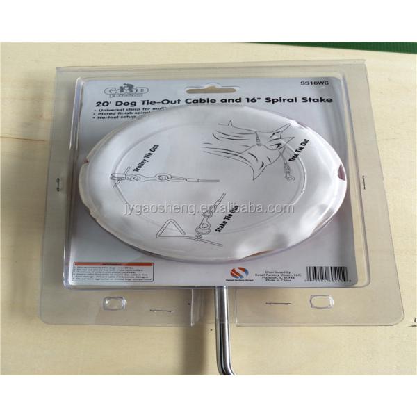 Diámetro de 8 mm impermeable giratorio perro de lazo hasta 120 libras 40cm 45cm