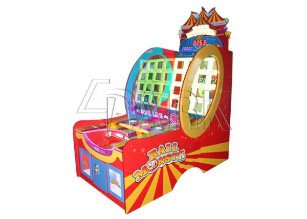 Ball Monster Coin Pusher Arcade Vending Machine 16 Holes With Randomly Color Changing