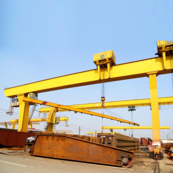 L Shaped Legs Single Girder Gantry Crane 20 T With Winch Mine
