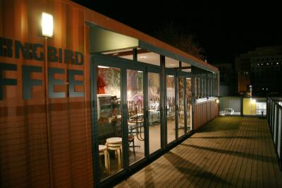 Casa modular moderna antiferrugem para a sala pública do café