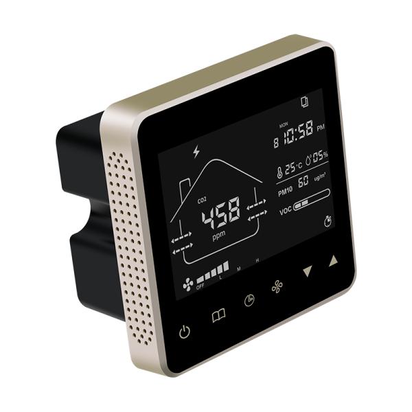Real Time Fan Controller Wifi Ventilation System VOC PM2.5 CO2 Temperature Humidity