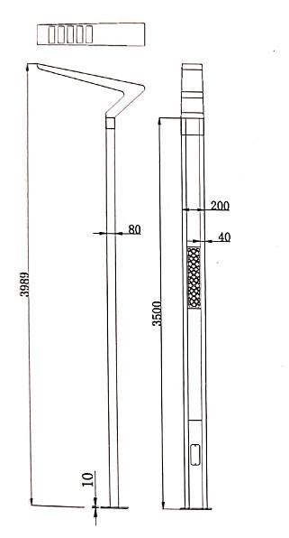 FT-86148 4M Exterior Garden Lights , Waterproof Garden Lights High Brightness