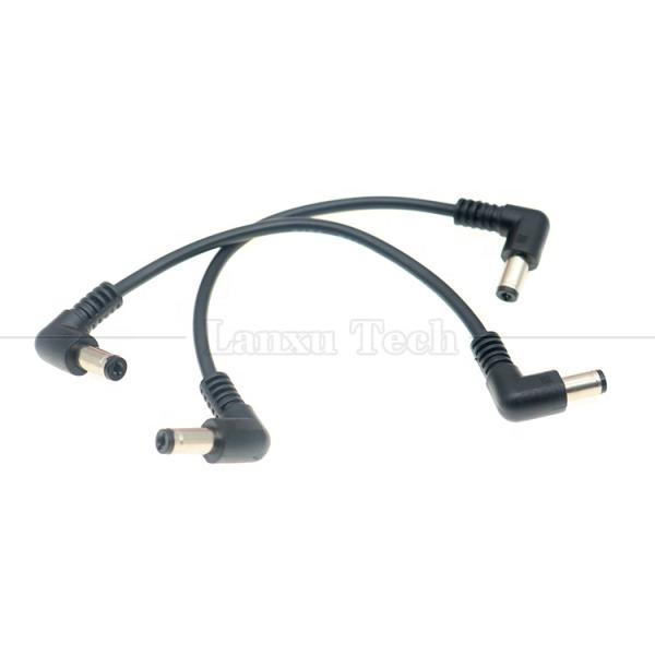 12V 24V de type mâle à mâle en courant continu à angle jack connecteur 5.5*2.1mm câbles de câble d'alimentation électrique
