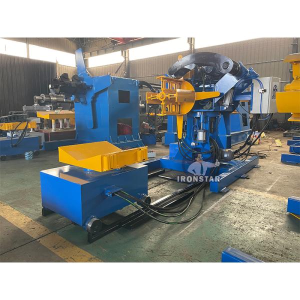 5 ton 500mm width double head hydraulic decoiler with car