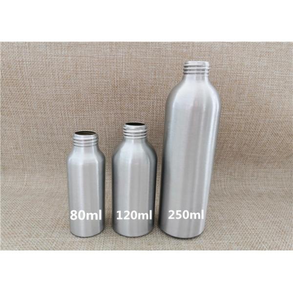 Silver Color Aluminum Cosmetic Bottles For Cosmetic Packaging Custom Size