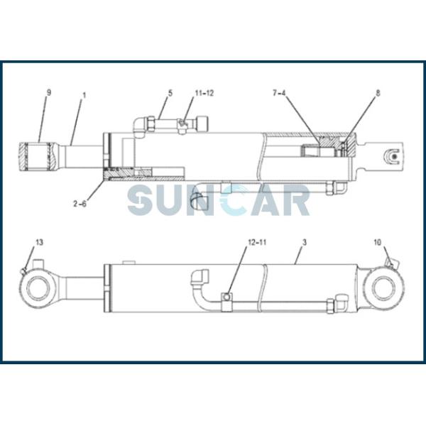 CA3750731 375-0731 комплект для ремонта уплотнения цилиндра 3750731 заграждения для экскаватора CAT 306 мини гидравлического