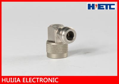 N Type Male To Female Antenna Connector , 0 - 6 GHz R/A RF Connector Adapter