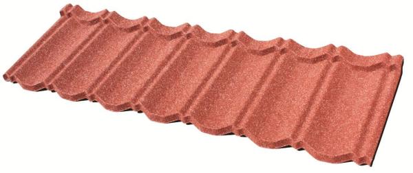 0.35mm Beige Vermelho Cor Pedra Revestida Aluzinc Metal Fechaduras de telhado Bond Classic Metal telhado azulejos