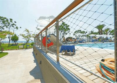 SUS304 Flexible Stainless Steel Cable Mesh Ultrasonic Bath Metal Mesh Deck Railing CE