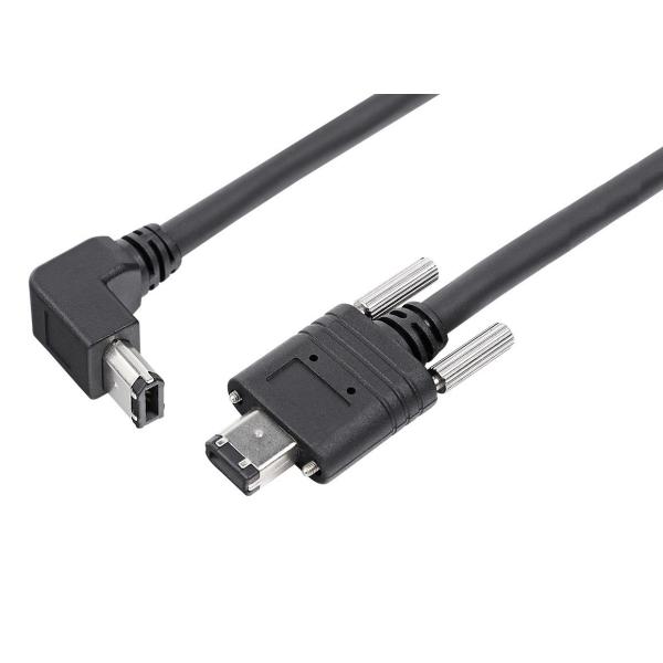 9 Pin To 6 Pin 24AWG 3M Tinned Copper IEEE Firewire Cable