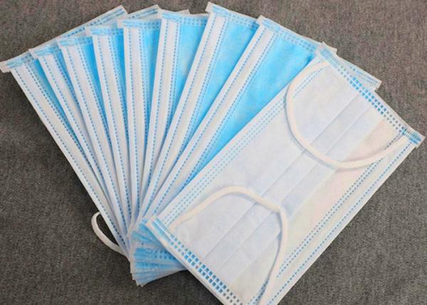 Three Layers Medical Surgical Face Mask Antiviral Environmental Friendly