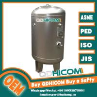 Réservoir d'air vertical ultra hygiénique en acier inoxydable comprimé pour usine laitière