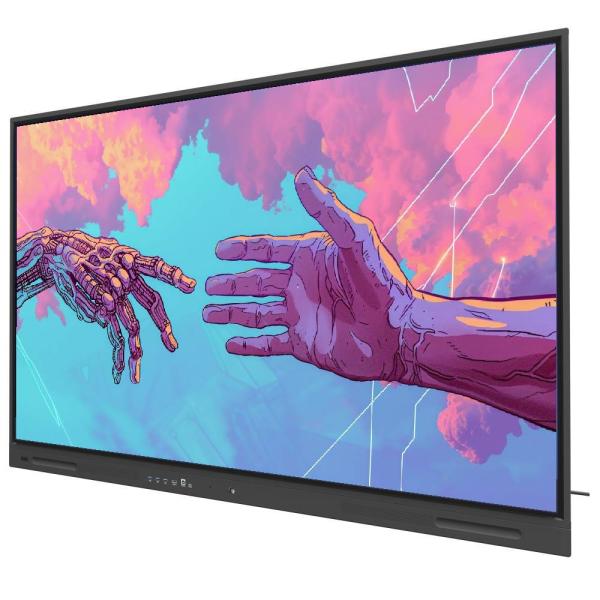 LED Interactive Whiteboard Wall Mount Or Mobile Stand Interactive Touch Screen Monitor Bluetooth HDMI USB Wifi Smart Boards for primary university office meeting