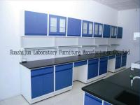 Bancs de laboratoire en acier avec l'étagère de réactif et l'alimentation d'énergie centrale de banc de laboratoire pour l'usage de laboratoire