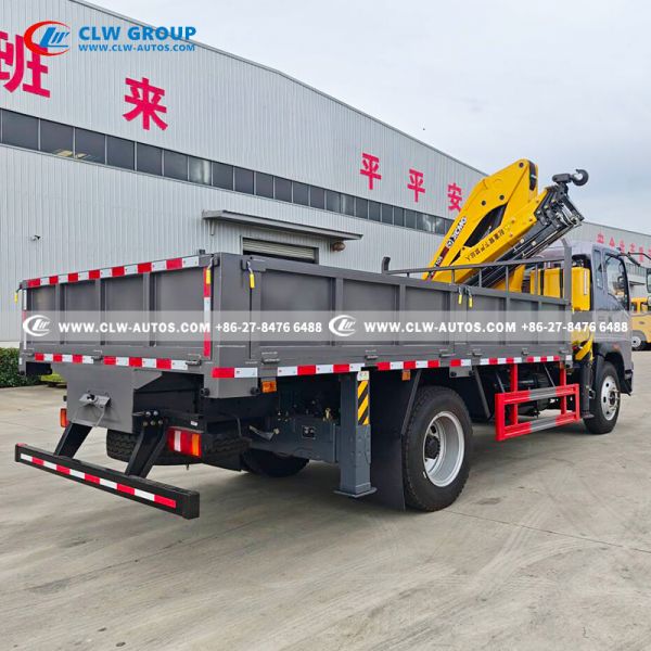 HOWO 5 Ton Knuckle Boom Crane Truck for Dual Lifting & Hauling