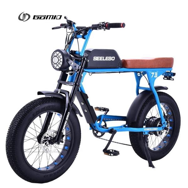 Digital Ebike Hub Motors Bicycle Electric Fat Tire Bike 7speed MTB E-bike Retro Electric Cycle 48V 500W 4.0 Inch Tire E Bike