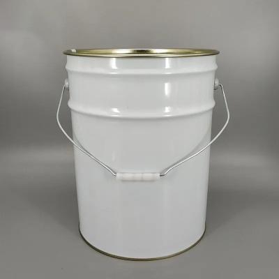 Cylindrical Rust Resistant Metal Lubricating Oil Bucket 1L-40L  Tinplate Pails