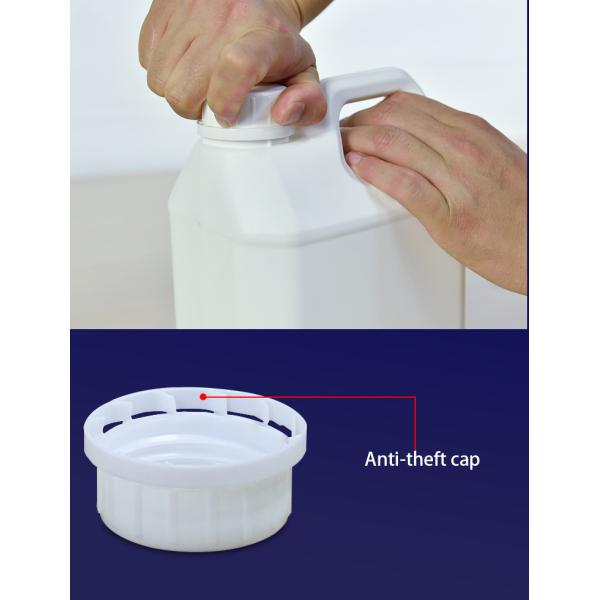 Толстая упаковка сельскохозяйственных пестицидов Фторированные бутылки с запечатанной винтовой крышкой