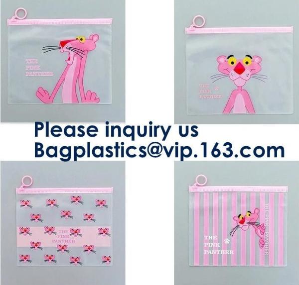 Transparent Clear Slider Zipper Bag Zip lockk Bag For Stationery,Matte Slider Zipper Top Soft Touch PE Polybags Bag