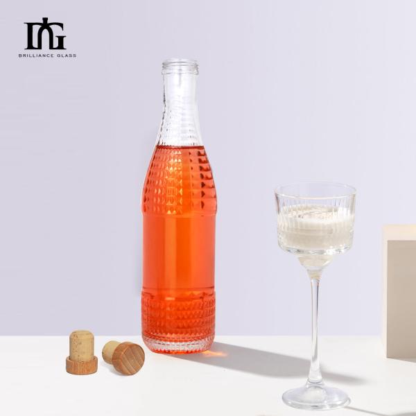 End Glass Beer Bottle for Whisky Vodka Beverage Body Material Glass 500ml 700ml 750ml