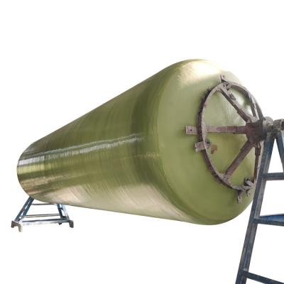 Recipiente de armazenamento industrial do tanque 8m3 Frp do misturador dos produtos químicos horizontais de 4250mm
