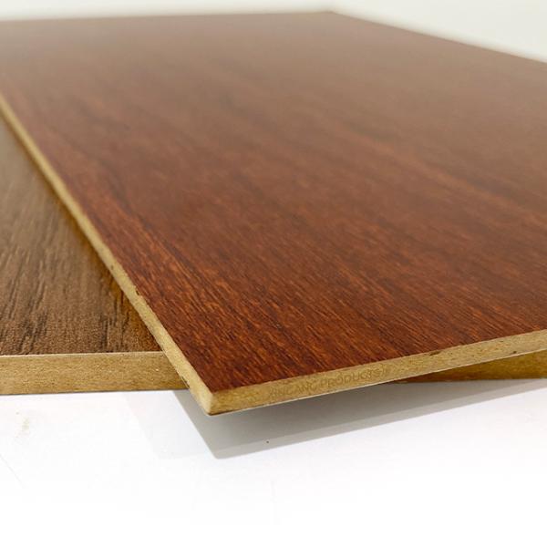 Luxury Dark Walnut Grain Melamine Faced MDF Sophisticated Deep Wood Texture Fiberboard