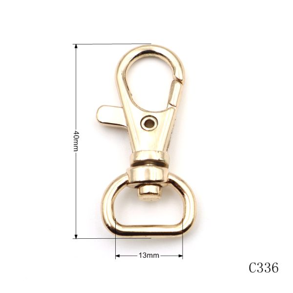 13mm Metal Swivel Snap Hook Small Dog Leash Clips Eco Friendly