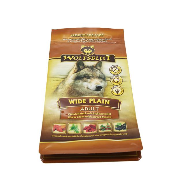 Matt Dog Food Packaging Bag lustroso 120 de 10KG mícrons de saco de plástico da folha de alumínio com zíper