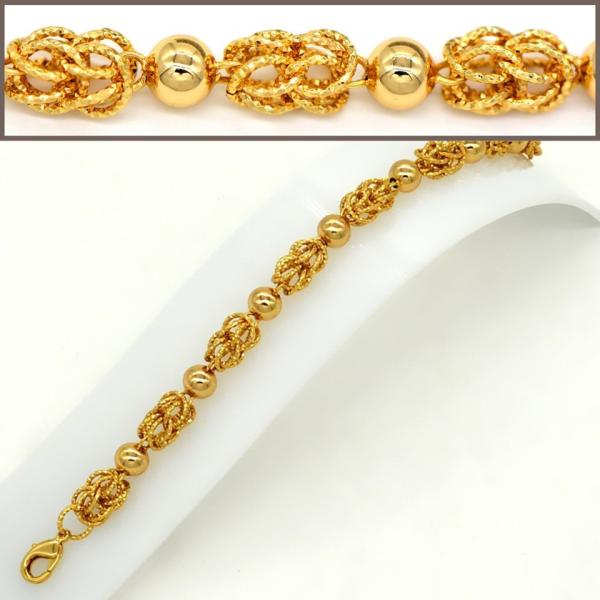 Hot Selling items Fashion jewelry Men or Womans bracelet Bangle 18K Real Gold Plated Link
