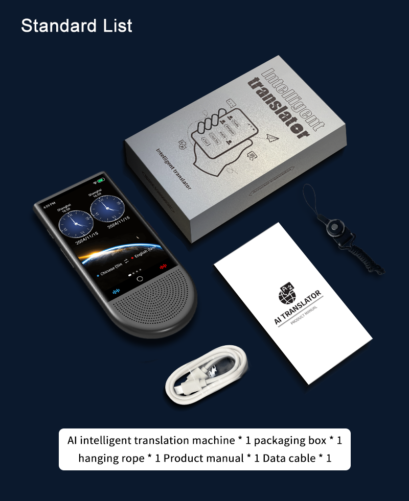 4G Simcard 2 Way Voice Translator Real Time Language Translation Device 148 Languages